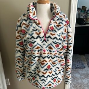 Eddie Bauer fleece quarter zip / size XL